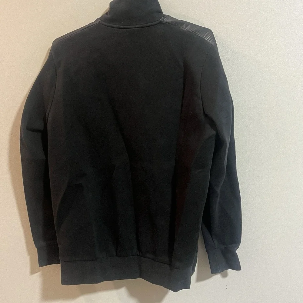 PUMA X BATMAN T7 BLACK LOGO TOP FULL ZIP TRACK JACKET SIZE M